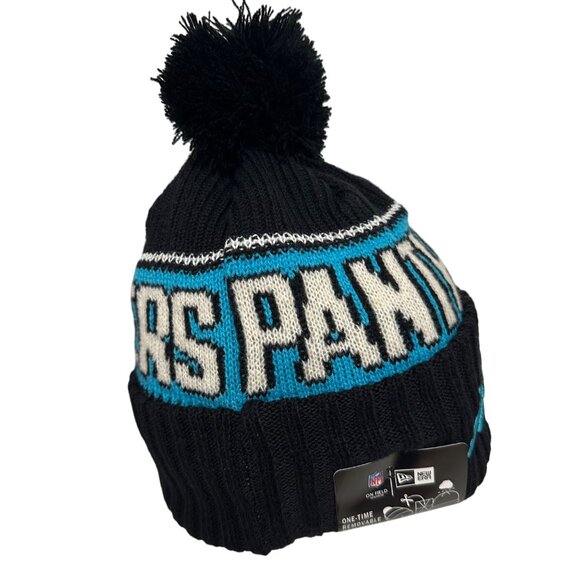 New Era On Field Carolina Panthers NFL Removeable Pom Beanie Football Athleisure - Picture 6 of 8